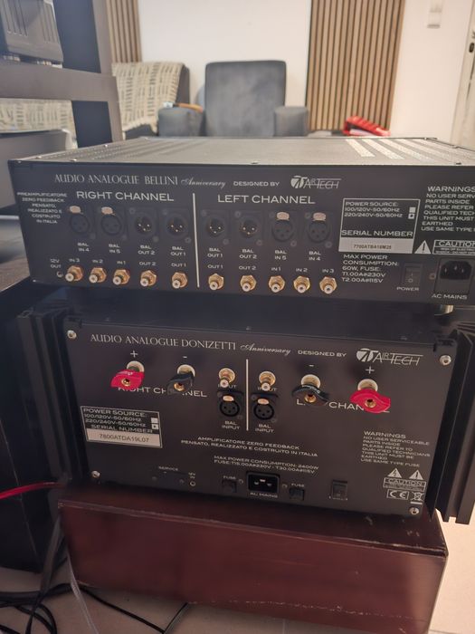 Pré/Power Audio Analogue Bellini e Donizetti -  baixa de preço