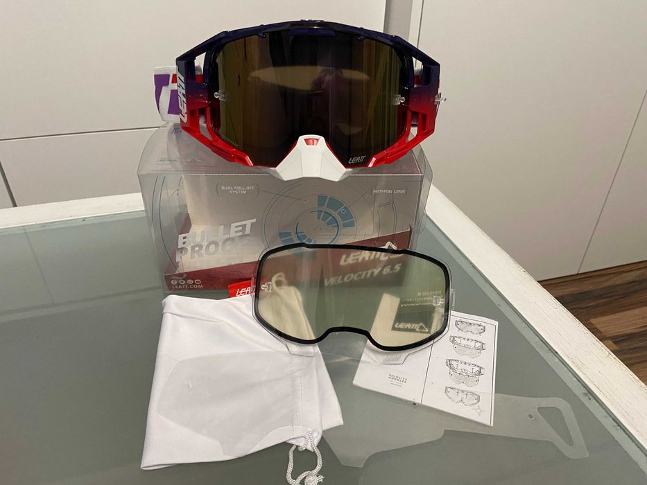 Gogle LEATT Velocity 6.5 mx new (cross,quad,enduro,mtb,dh, ski)