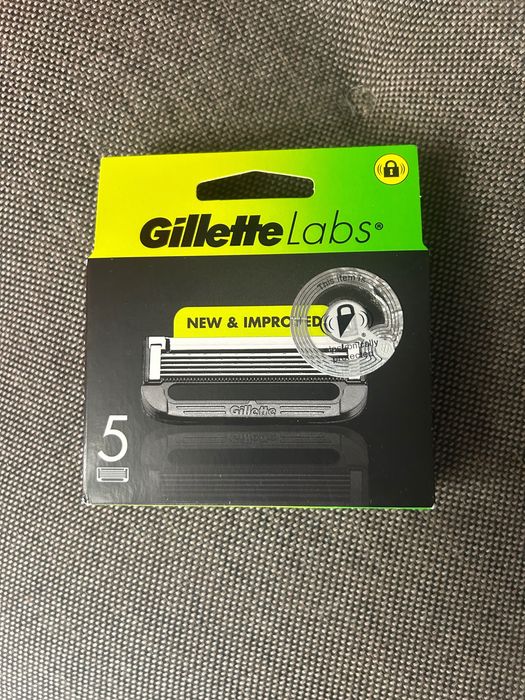 Змінні картриджі для бритья gillette labs (5 штук) у новому та покращеному дизайні («new & improved»