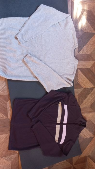 Спортивная кофта L 100%хлопок,свитер L 80%шерсть ,