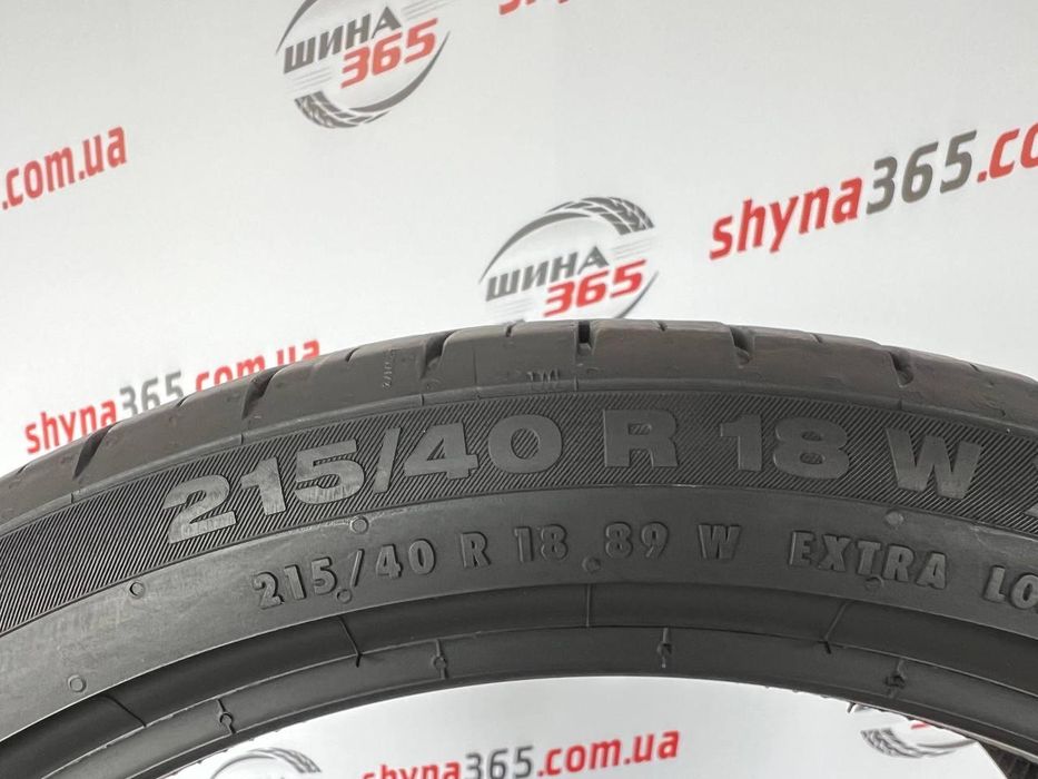 резина бу 215/40 r18 continental contisportcontact 5 4mm