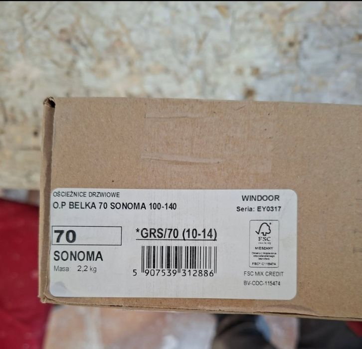 Ościeżnica nowa regulowana sonoma