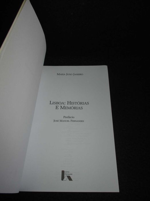 Livro Lisboa Histórias e Memórias Maria João Janeiro