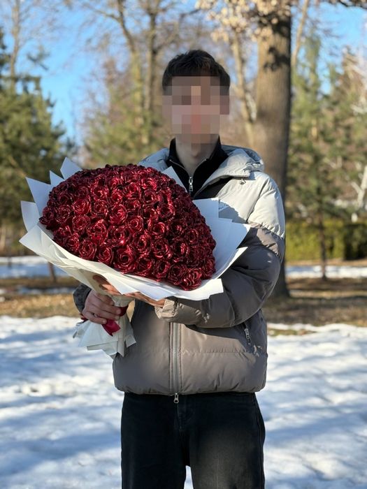 Букет з атласних стрічок різна кількість