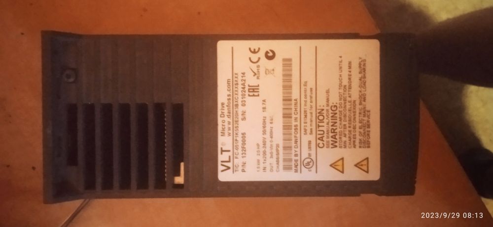 32F0005 Danfoss VLT Micro Drive FC 51 1,5 кВт/1ф - Частотный преобразо