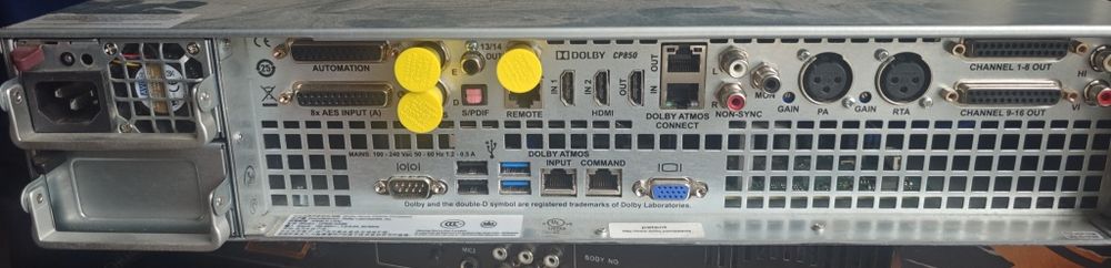 Професійний аудіопроцесор Dolby Atmos Cinema Processor CP850.