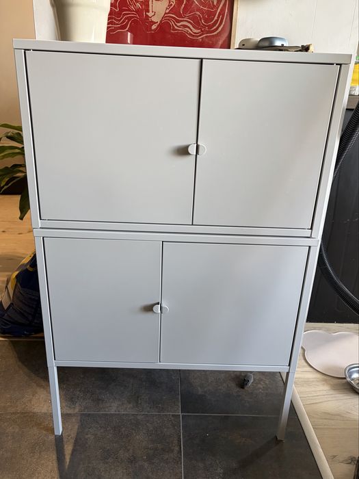 Szara metalowa szafka LIXHULT nowa zapakowana ikea kombinacja szafek