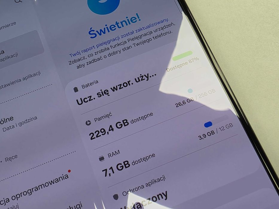Samsung Galaxy Z Fold4 Dual SIM/ 12GB/ 256GB/ Phantom Black/ Grade A/ + ładowarka/ GW 12 MSC