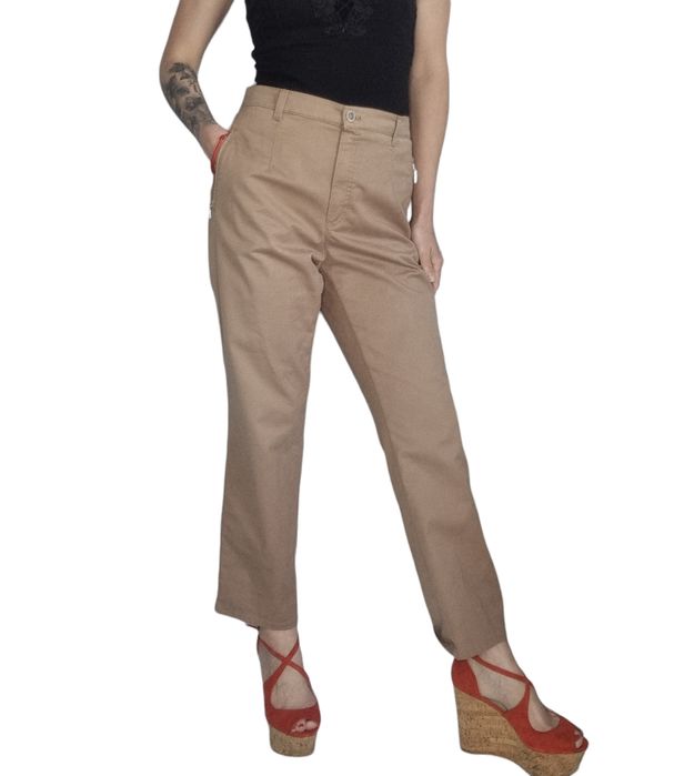 Beżowe spodnie raphaella by brax Rozmiar XL 42   #raphaellabybrax