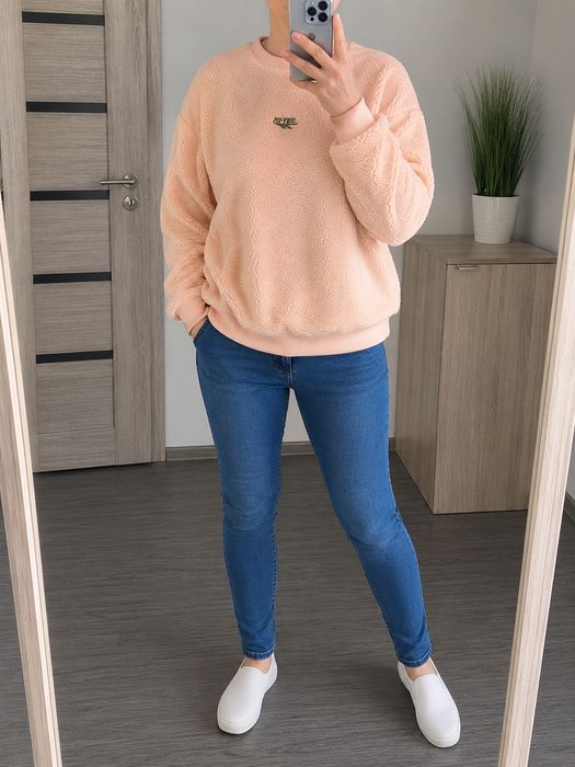 Nowa bluza Hi-Tec, polarowa bluza Hi-Tec, damski baranek oversize,r. M