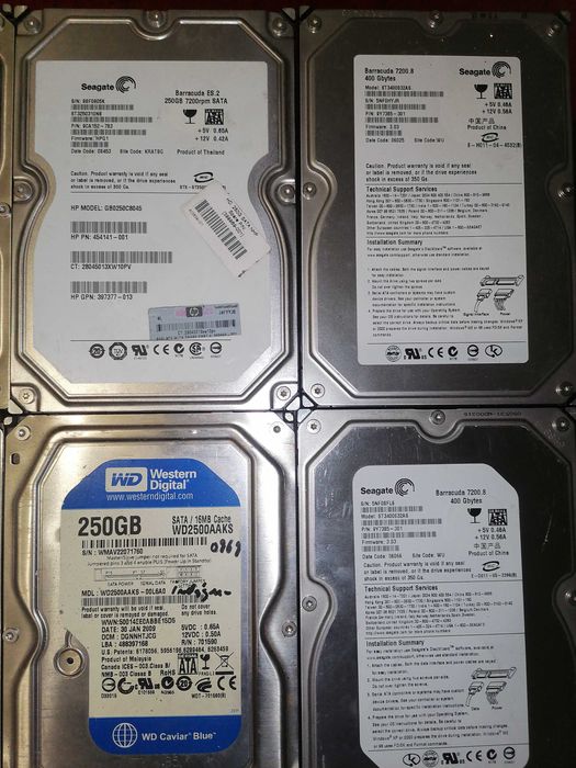 Lote HDD 7200RPM – 250GB a 1TB – Baratos / Desconto em Lote