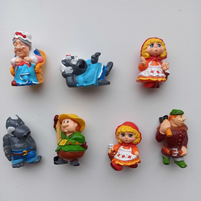 Колобок, Кіт, лисиця і півень, колекції  фігурок ландрін, Кіндер