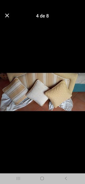 Cabeceira/almofadas/rolo