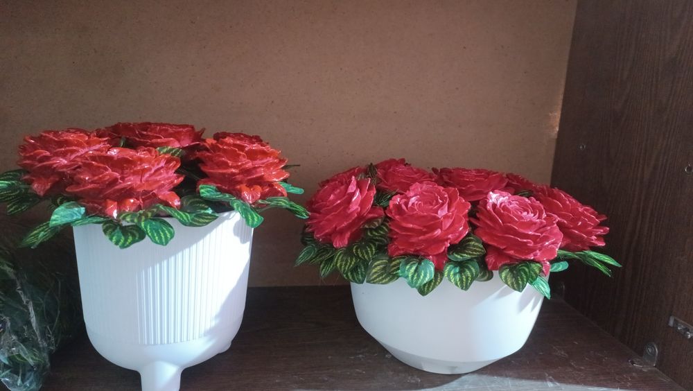 Букет з гіпсових Троянд