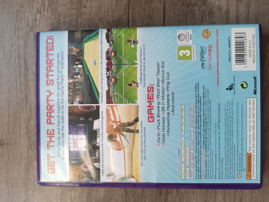 Game Party in Motion Xbox 360 Kinect