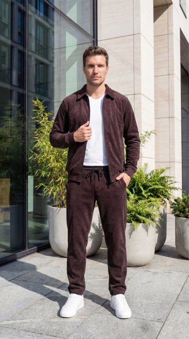 Мужской вельветовый костюм/Чоловічий вельветовий костюм YE