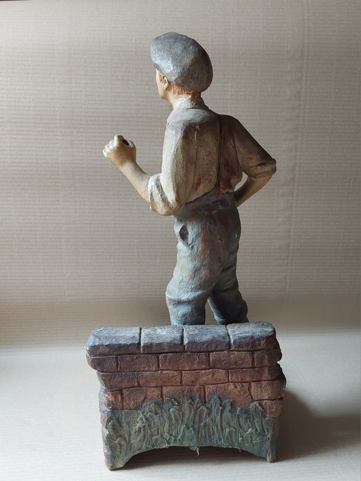 Escultura barro decorativa