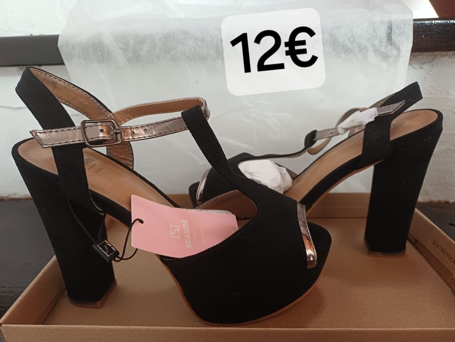 Sapatos de salto nr 36 nunca usados