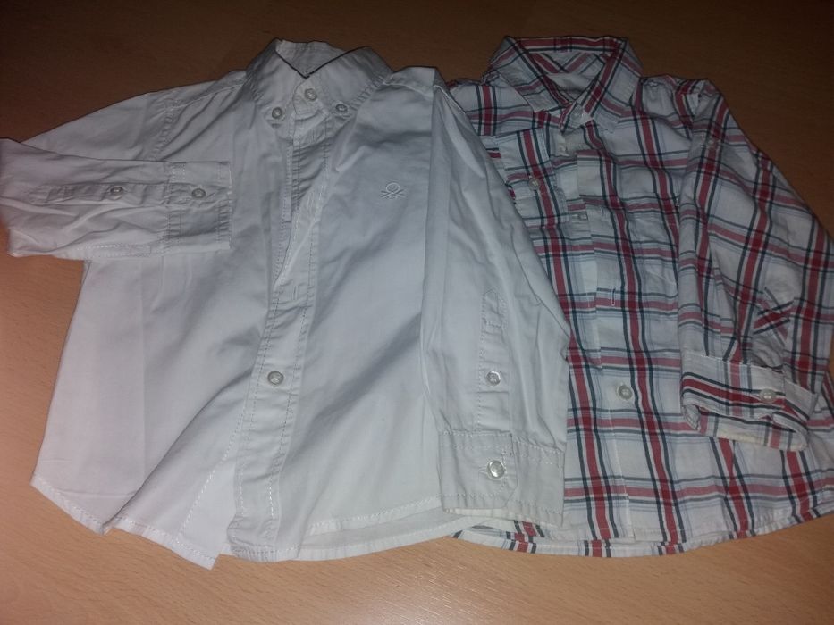 2 Camisas de 12 meses da Benetton e Mayoral