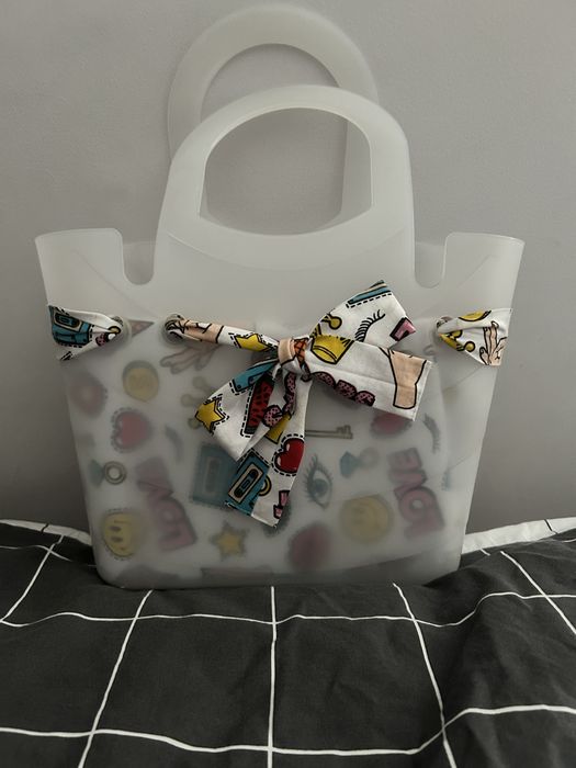 Torba biala handmade
