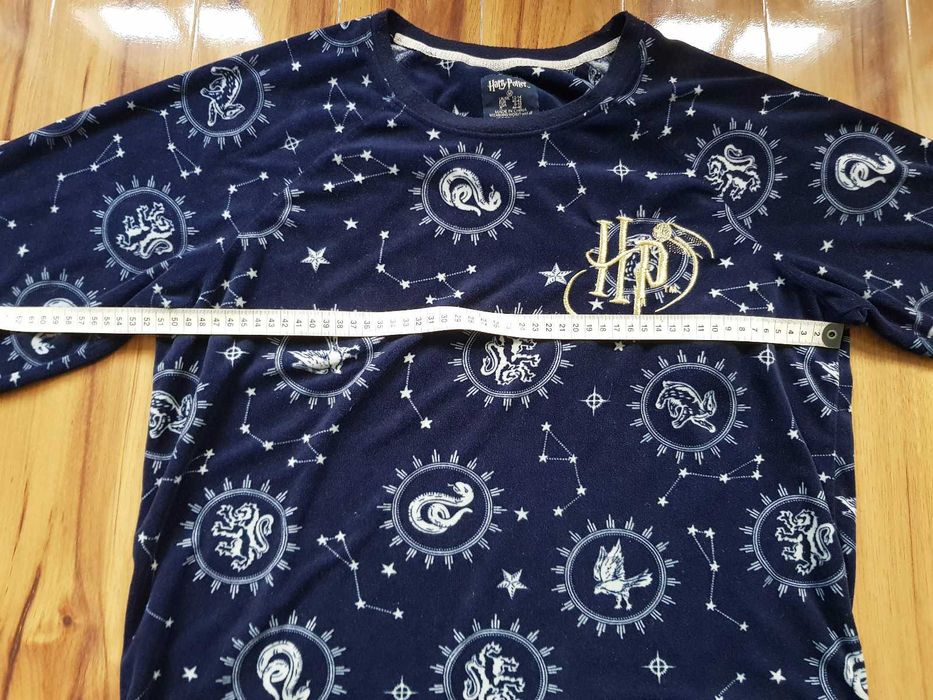 Piżama Harry Potter Wizarding World granatowa welurowa   M 40-42