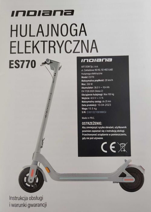 Sprzedam hulajnogę elektryczną.