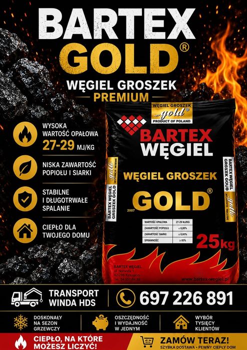 Wegiel  Groszek Bartex Gold 27-29MJ/kg Pellet Olczyk