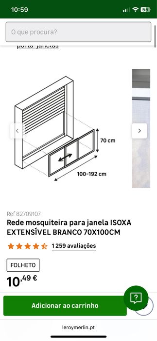 Rede mosquiteira extensivel (duas redes)