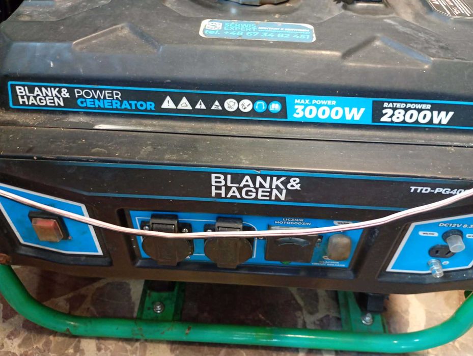 Agregat prądotwórczy Black&Hagen TTD-PG4000-L Komis Krosno Betleja