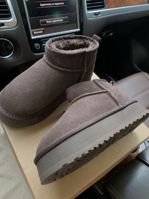 Уггі  UGG Ultra Mini Brown Platform угги коричневые угг 38 розмір