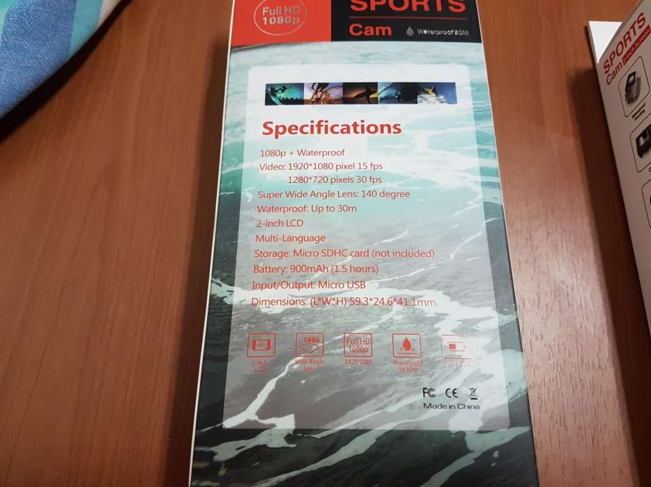 Câmera desportos radicais novas em caixa seladas