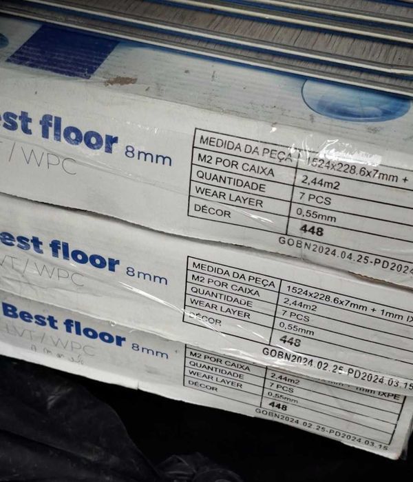 Chão -  Sitaco Pavimento vinil BestFloor  AC5/42 8mm - cor 448