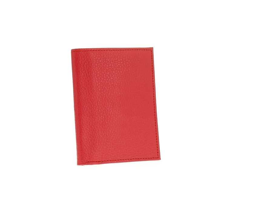 Okładka na dokumenty ze skóry naturalnej okładka na legitymacje różowa