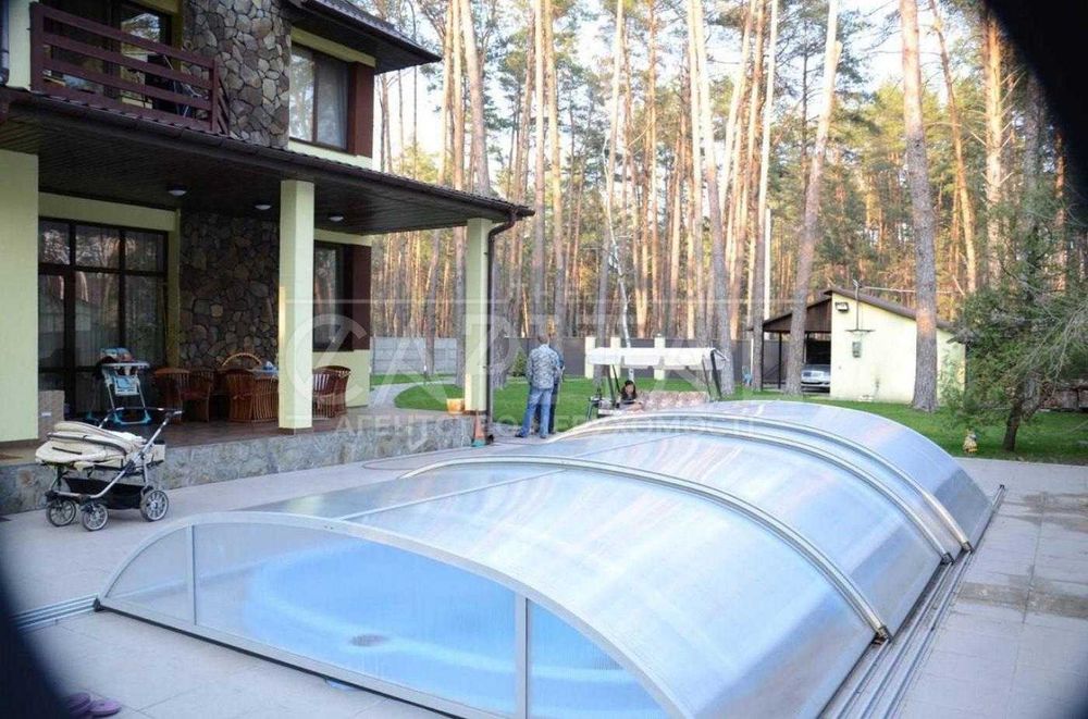 Оренда затишного автономного будинку в Бучі для великої родини, 2 поверхи, 250 м2, власний басейн з підігрівом