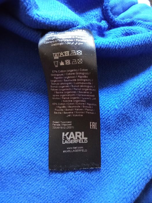 Cropped Sweatshirt Cobalto Karl Lagerfeld