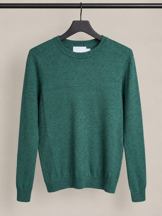 Чоловічий светр Topman з вовною мериноса зелений S