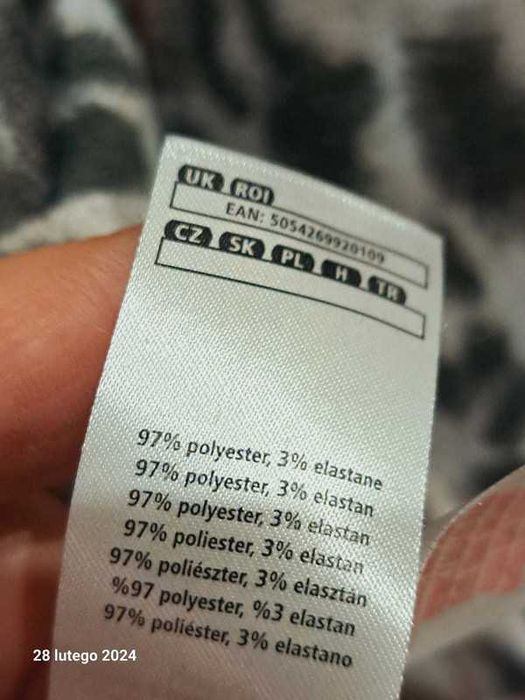 cienki sweterek F&F animal print 50 52