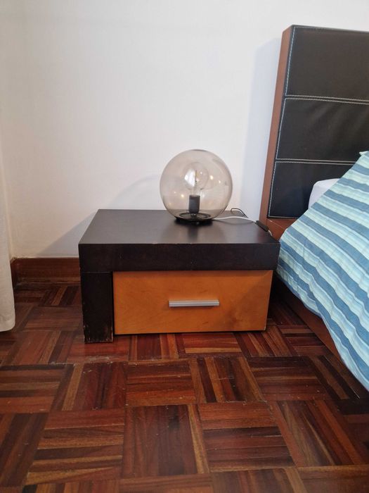 Mobília de quarto Antarte em Cerejeira e wengué