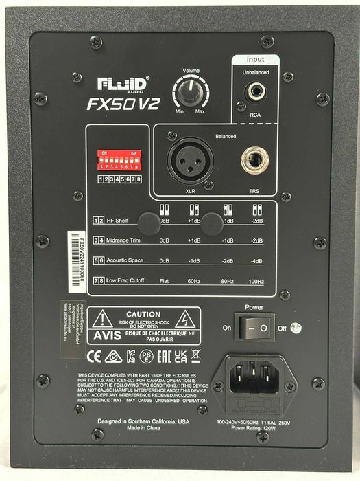 Para głośników aktywnych Fluid Audio FX50 V2 – Monitory studyjne 5″