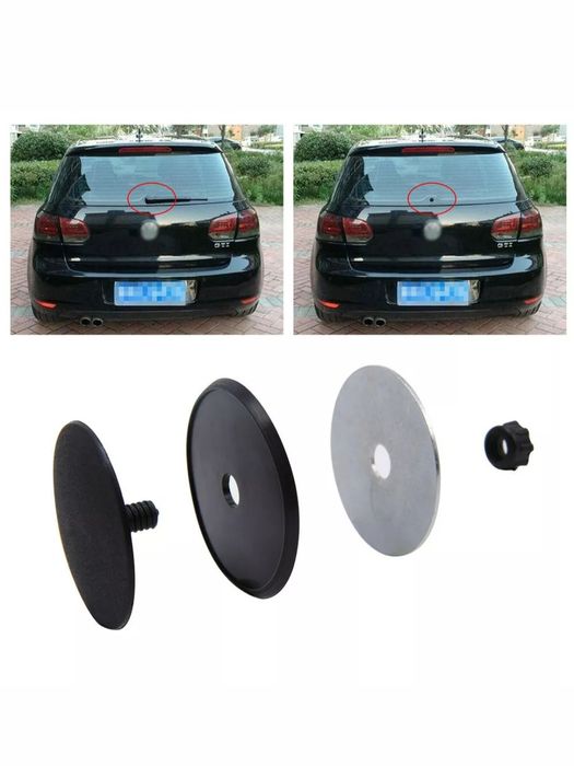 Tampa furo limpa vidro traseiro