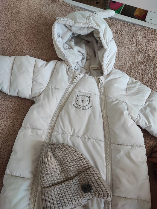 Конверт -комбінезон + шапка , зима, 0-6 м