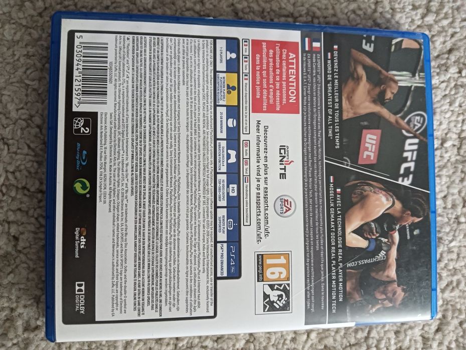 UFC3	PS4	Playstation 4		Como novo!