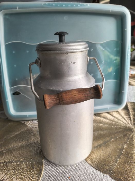 Aluminiowa kanka Ofne Olkusz wintage PRL