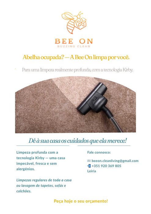 Bee On - Limpeza Profunda com KIRBY – Aproveite a Promoção!