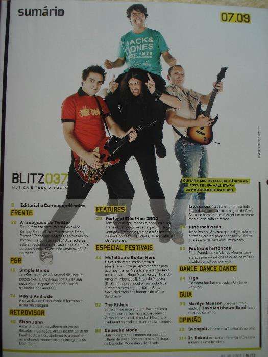 Blitz nº37 julho 2009- Entrevista Metallica