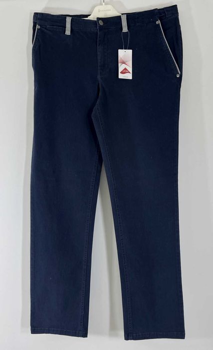 Spodnie męskie granatowe stretch Bawełna Rozmiar 50