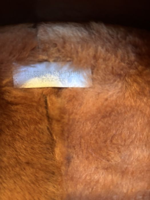 Casaco em carneira tam S laranja