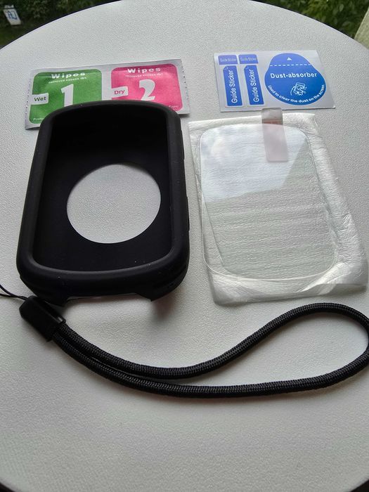 Zestaw do Garmin Edge 540/840 - Etui + Szkło Hartowane + Smycz