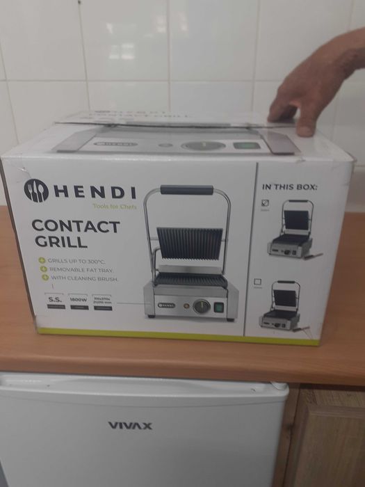 Grill kontaktowy panini Hendi