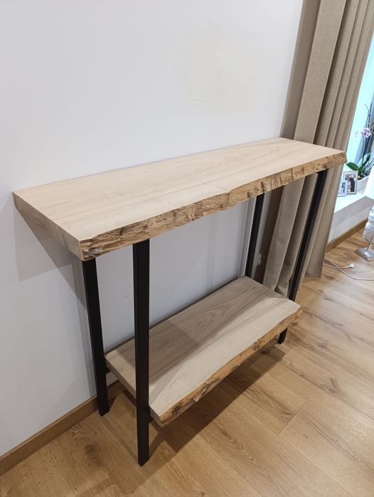Konsola/ komoda loft z litego drewna